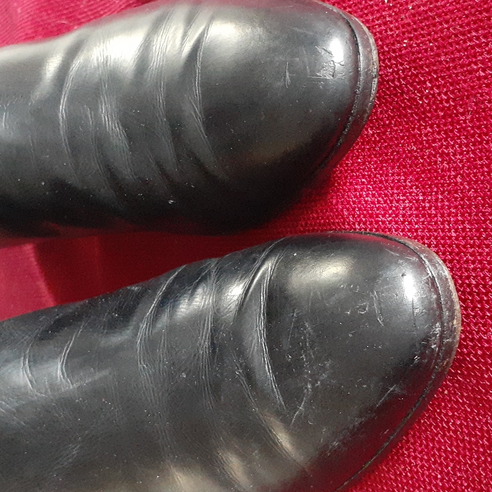 Salvatore Ferragamo Black Leather Knee-High Boots - Picture 5 of 16